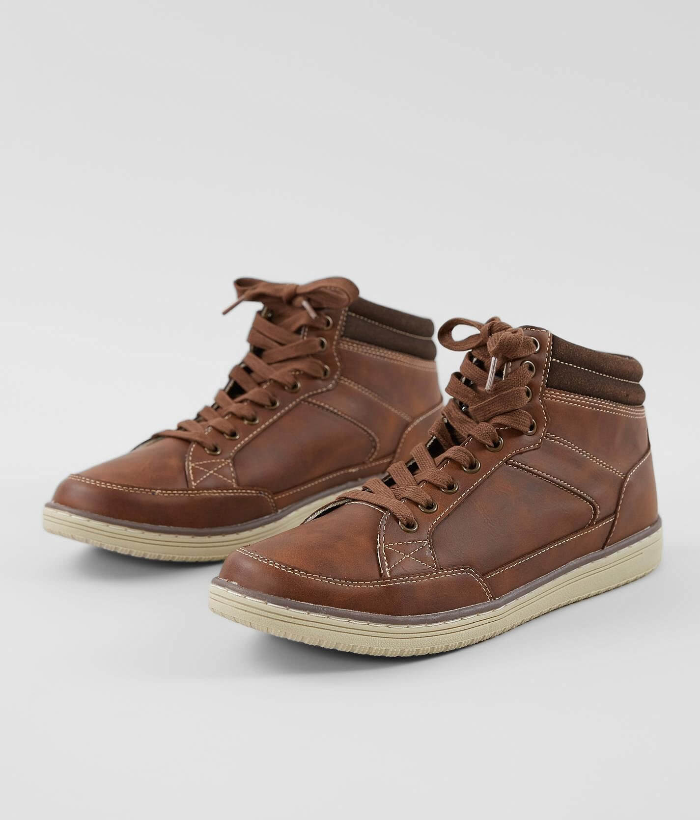 DEPARTWEST / BUCKLE BROWN FAUX LEATHER LACE UP “DILLON” BOOT SIZE 10 Effortless Ways to Style Reebok Court Advance Sneakers for  main image 4