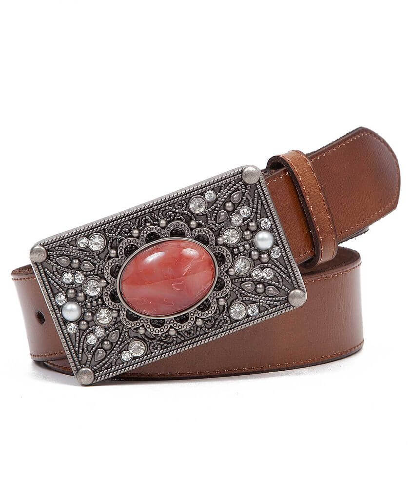 Western Belt Buckle -Natural Stone Belt Buckle -Cowboy Belt Buckle