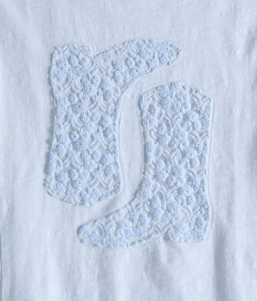 Girls - Lace Boots Oversized T-Shirt