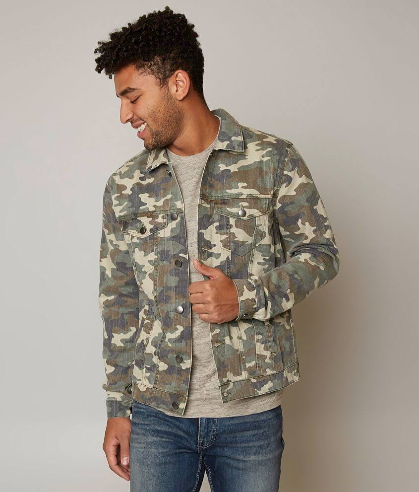 Elwood Camo Denim Jacket - Men's Coats/Jackets in Camouflage | Buckle
