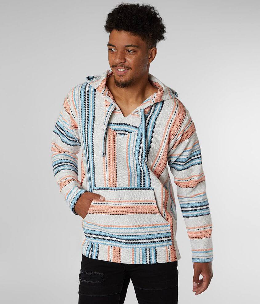 Senor Lopez Striped Baja Hoodie front view