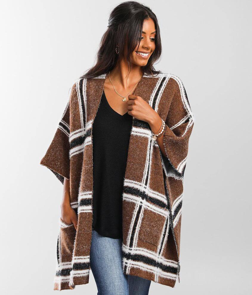 Poncho Sweater + Double-Sided Tote 