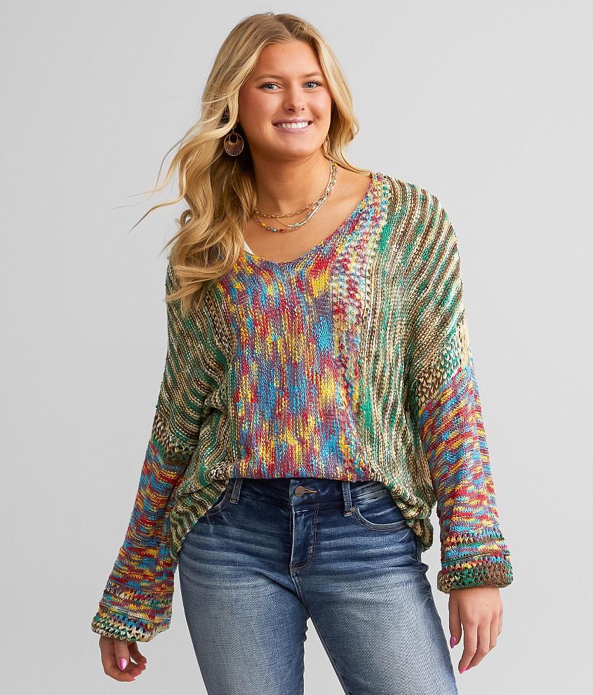 BKE Space Dye Sweater - Women's Sweaters in Multi