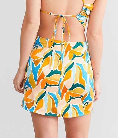 Emory Park Satin Mini Skirt BACK