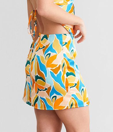 Emory Park Satin Mini Skirt FULL_RIGHT_SIDE