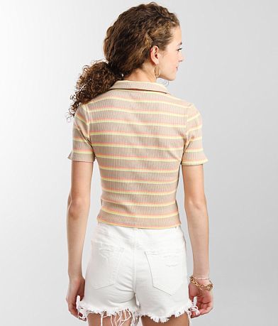 FITZ + EDDI Cropped Henley back view
