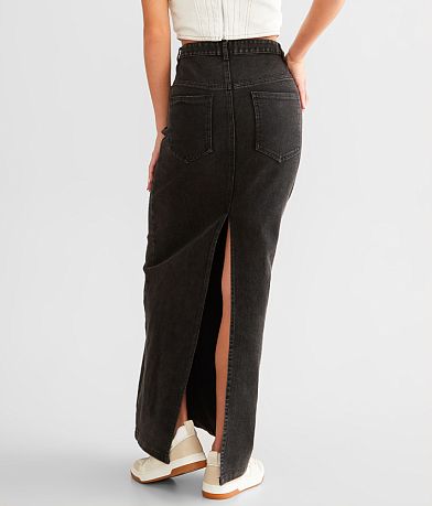 Emory Park Denim Maxi Skirt BACK