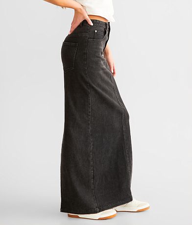 Emory Park Denim Maxi Skirt FULL_LEFT_SIDE
