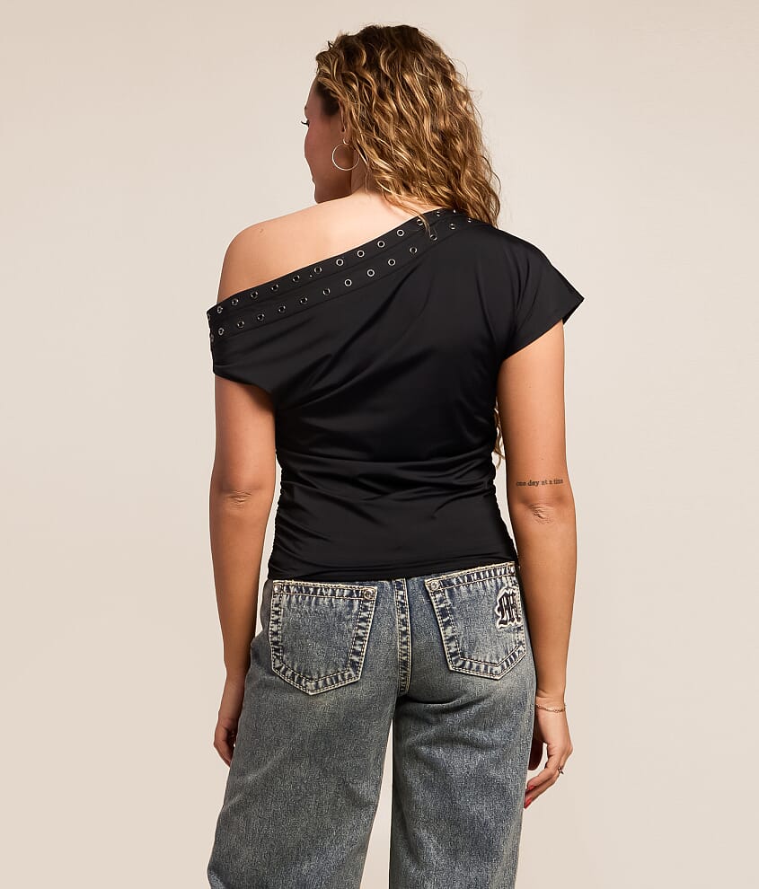 Belt Boat Neck Top - thumbnail 3