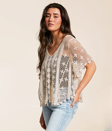 Daytrip Crochet Linear Top front view