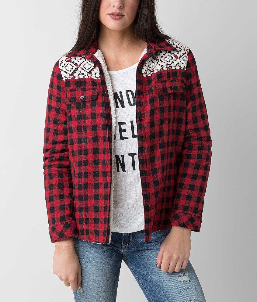 En Cr&#232;me Plaid Jacket front view