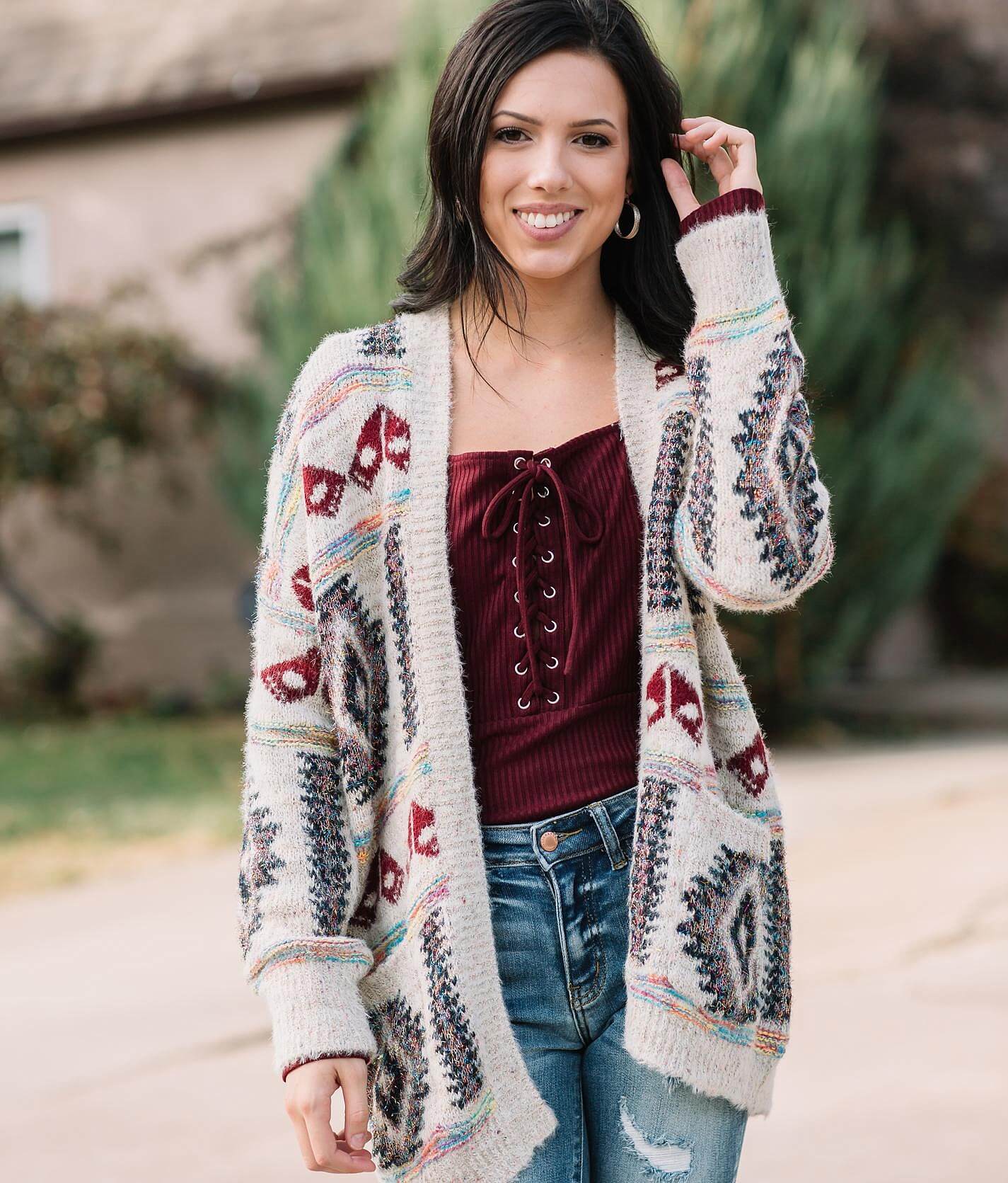 southwestern sweater cardigan