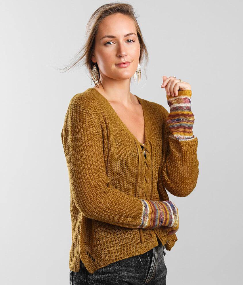 Womens mustard clearance cardigan sweater