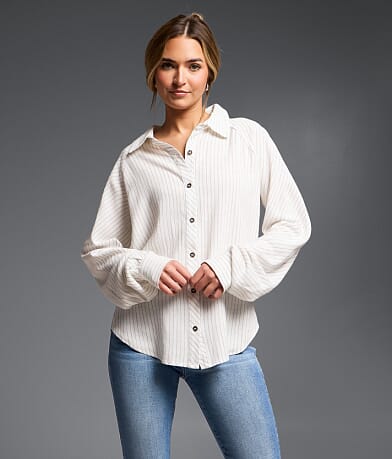 Women's Buckle Black Casual Tops Clothing | Buckle