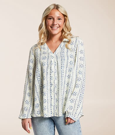En Creme Textured Blouse FULL_RIGHT_SIDE