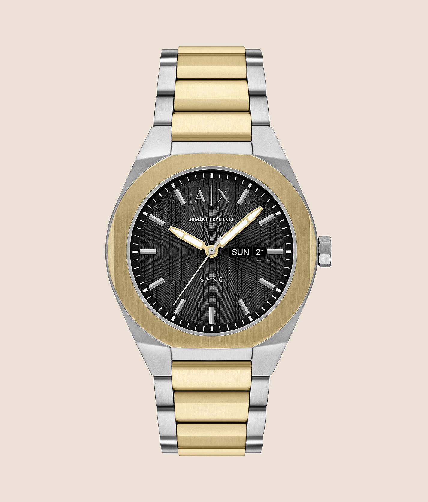 NWT Armani Exchange Sync Chronograph Quartz Grey Dial Men\'s Watch Armani Exchange Chronograph Blue Dial Silver Strap Watch Mens main image 2
