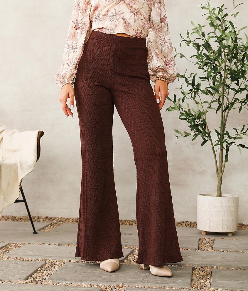 Willow Root Flare Sweater Pant Women s Pants in Bitter