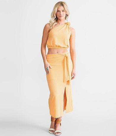 Endless Blu One Shoulder Knotted Tank Top MISC_DETAIL_2