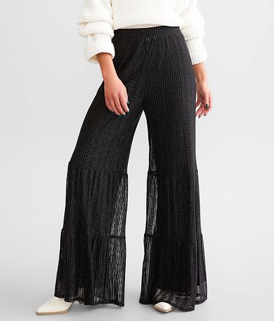 Willow & Root Velvet Flare Pant - Women's Pants in Black