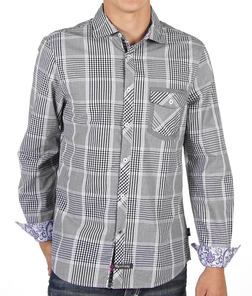 English Laundry Plaid Shirt front view