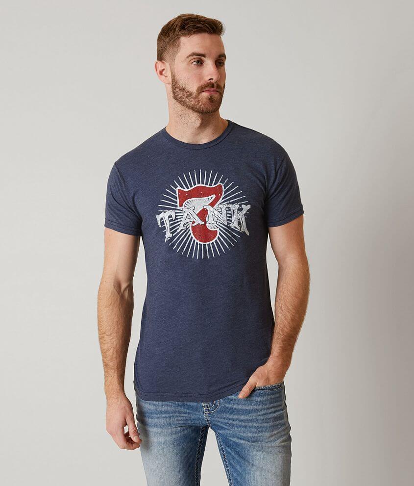 Retro Brand Tank T-Shirt - Men's T-Shirts in Heather Navy | Buckle