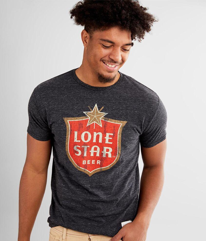 Retro Brand Lone Star™ Beer T-Shirt - Men's T-Shirts in Streaky Black ...