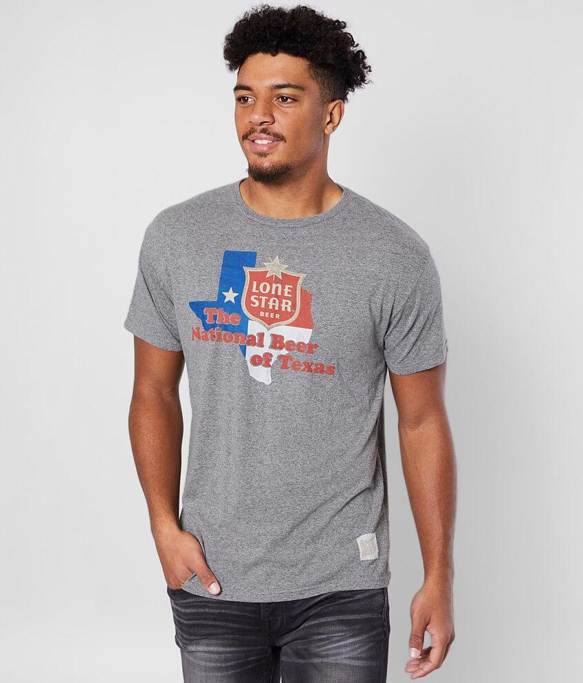 Retro Brand Texas Lone Star™ Beer T-Shirt - Men's T-Shirts in Grey ...