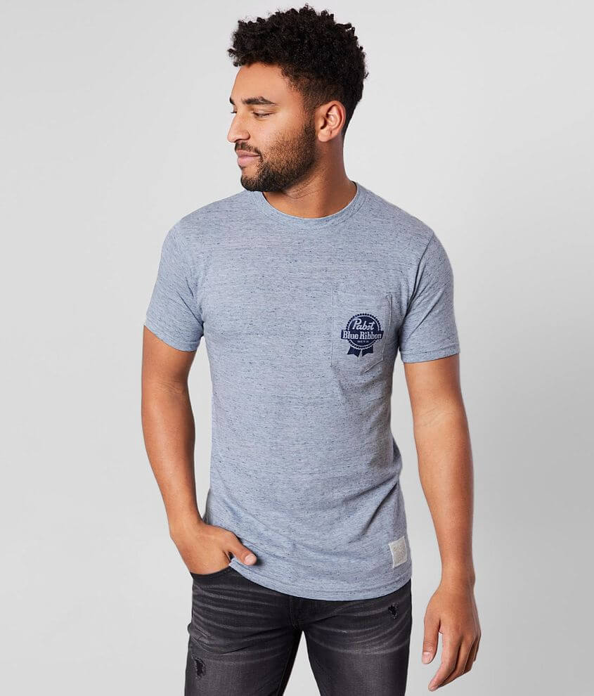 Retro Brand Pabst Blue Ribbon® Beer T-Shirt - Men's T-Shirts in Light ...