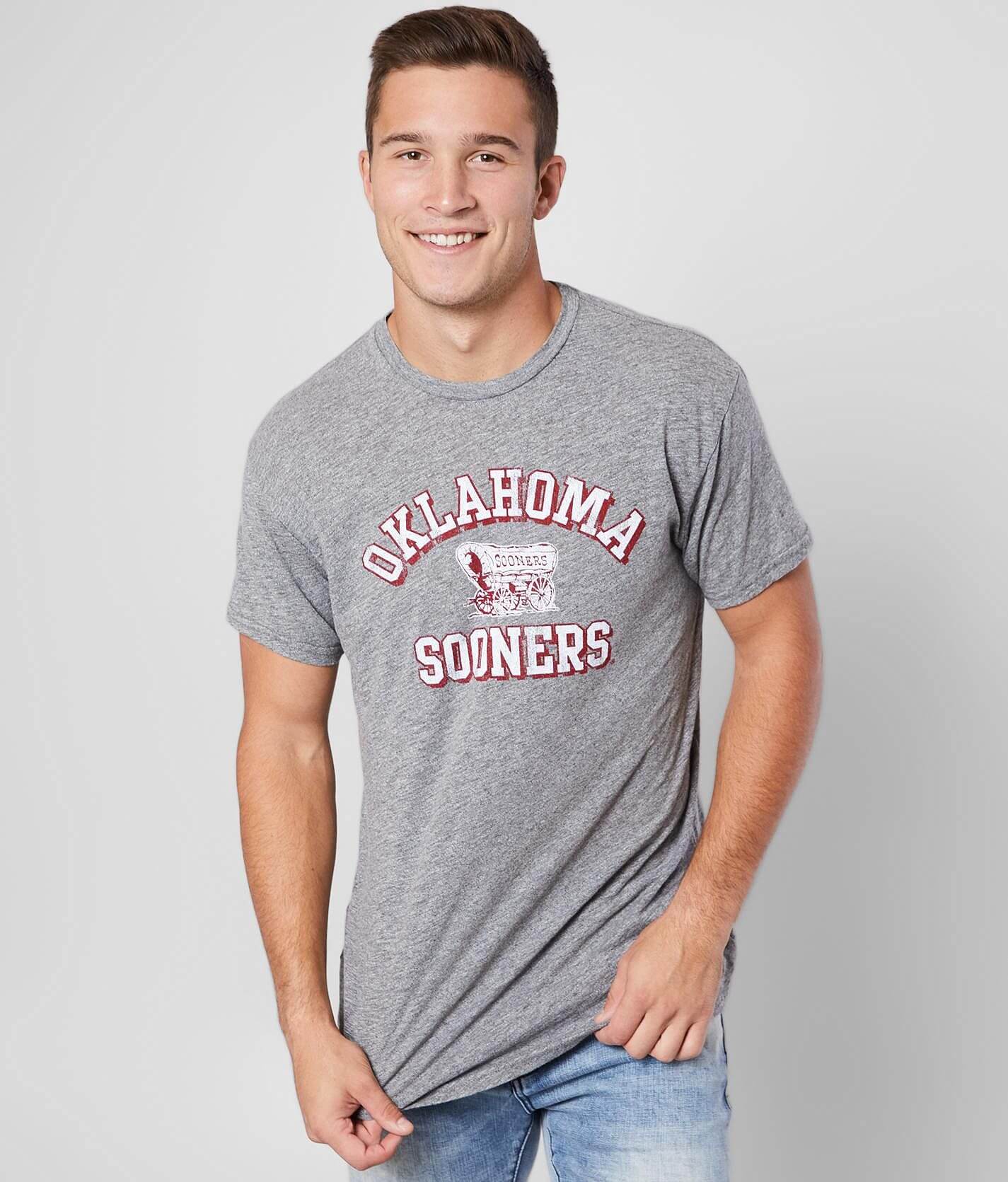 Men's Homefield Ash Oklahoma Sooners Vintage Basketball T-Shirt Size: Medium