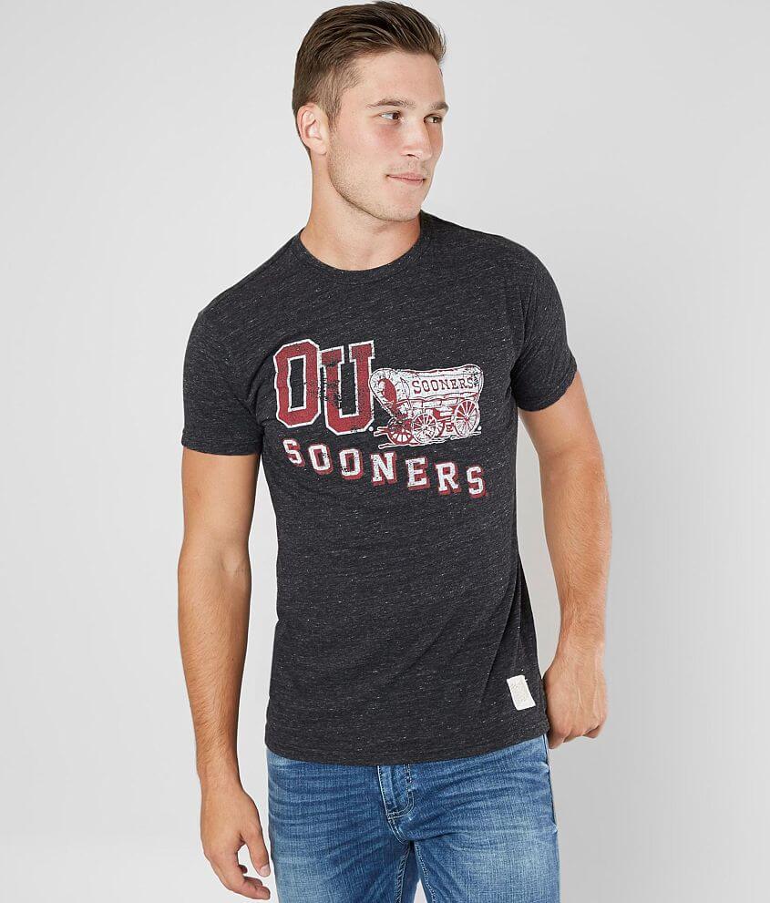 Retro Brand Oklahoma Sooners T-Shirt - Men's T-Shirts in Streaky Black ...