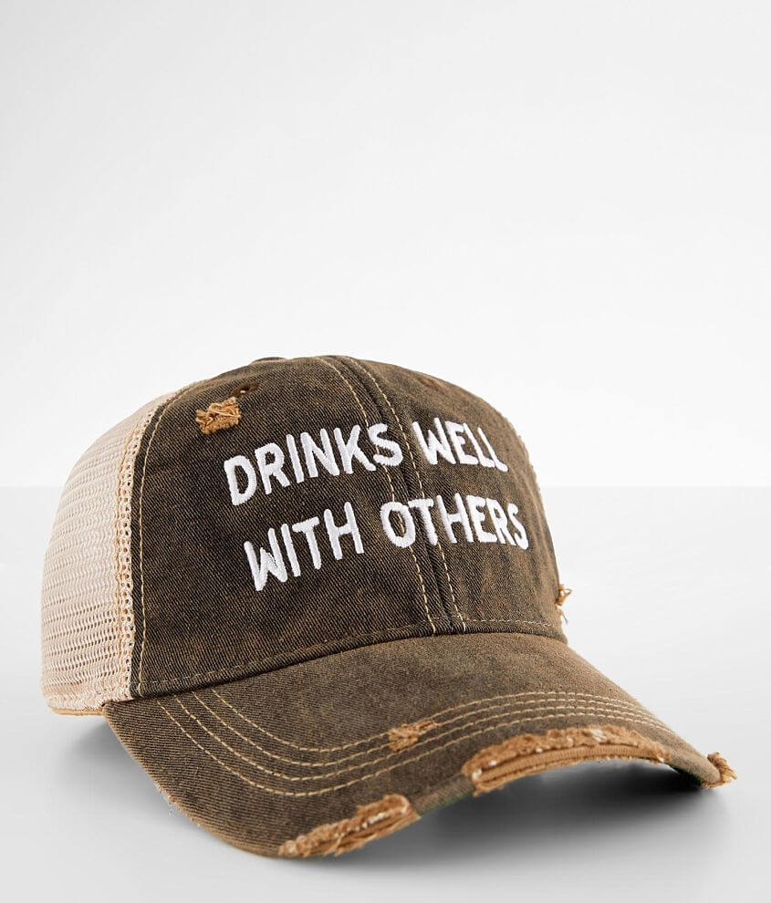 Retro Brand Drinks Well With Others Baseball Hat - Women's Hats in ...