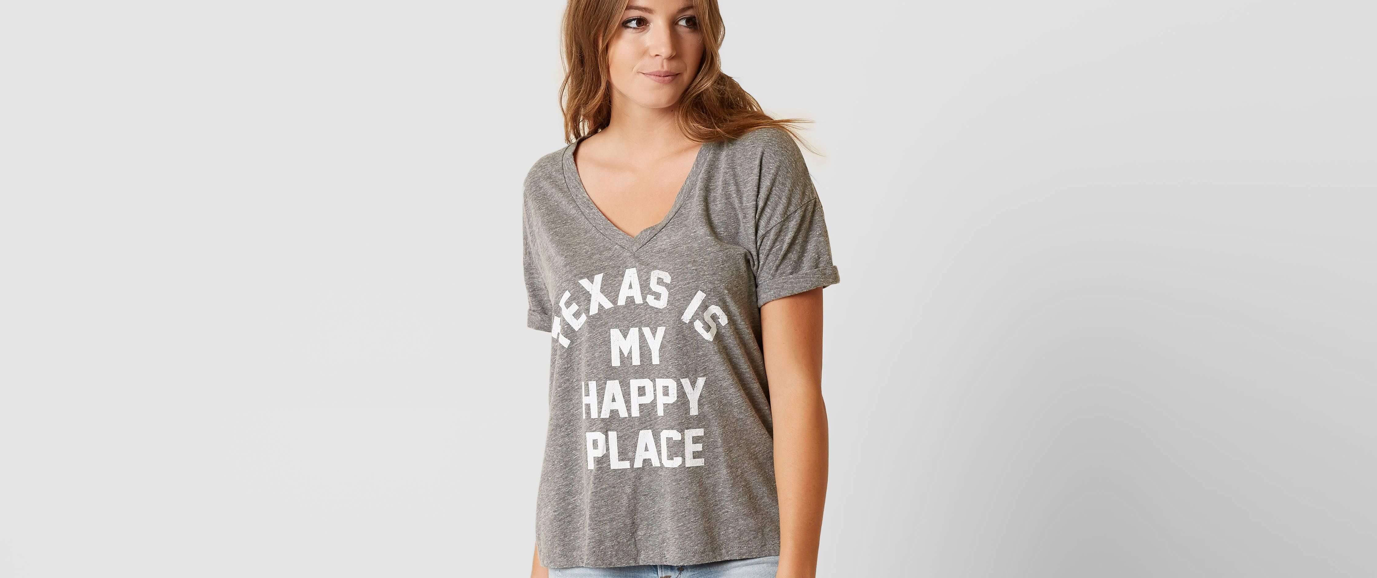 Image of Retro Brand Texas Is My Happy Place T-Shirt