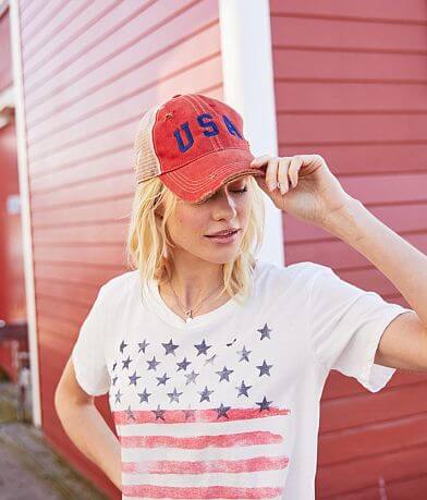 Retro Brand USA Distressed Baseball Hat PROMOTION_1