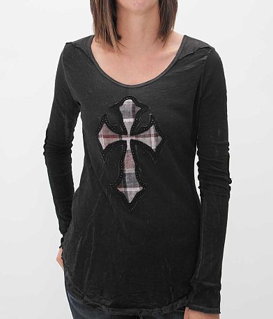 Velvet Stone Madonna Cross T-Shirt misc detail 2 view