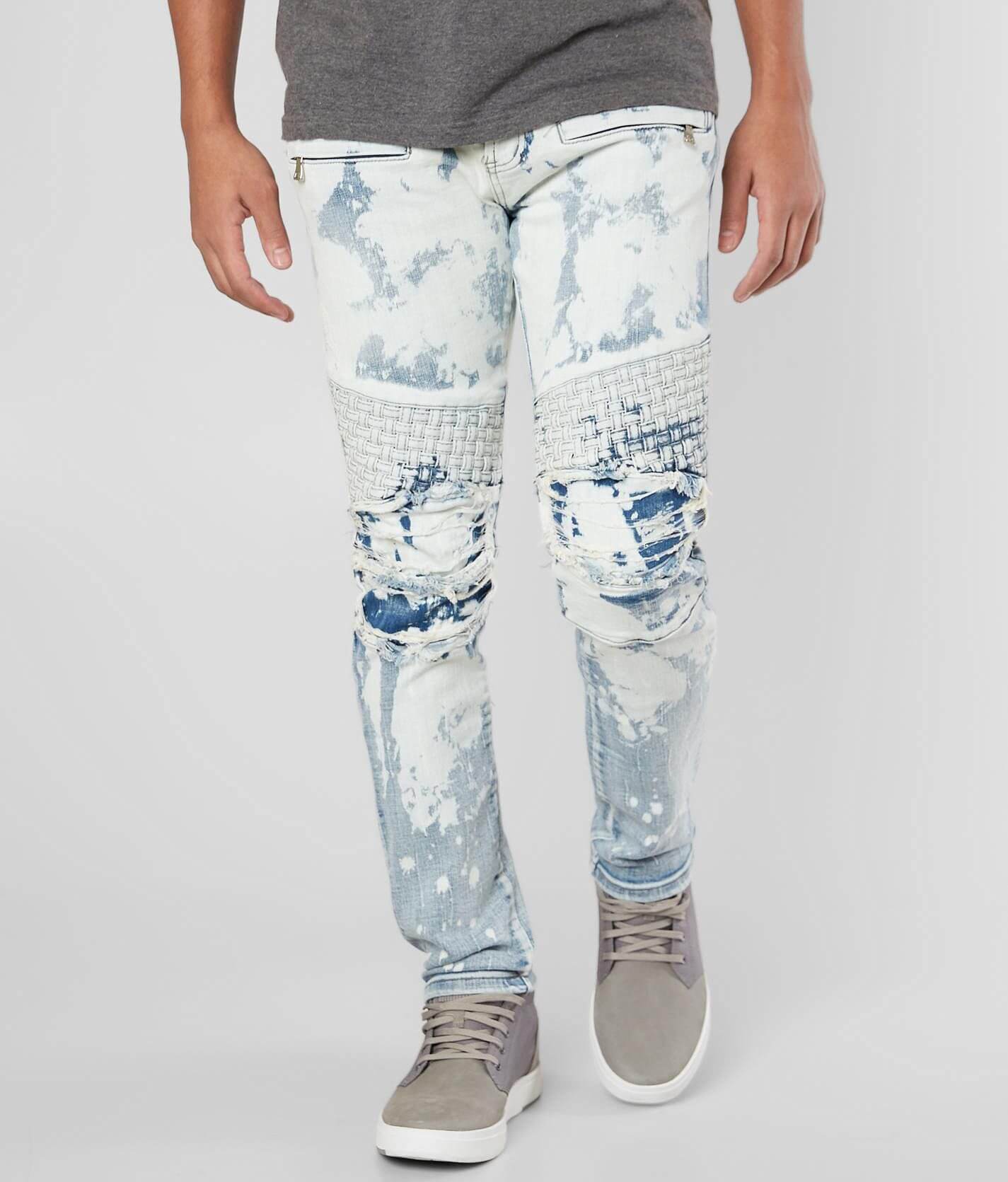 men bleached jeans