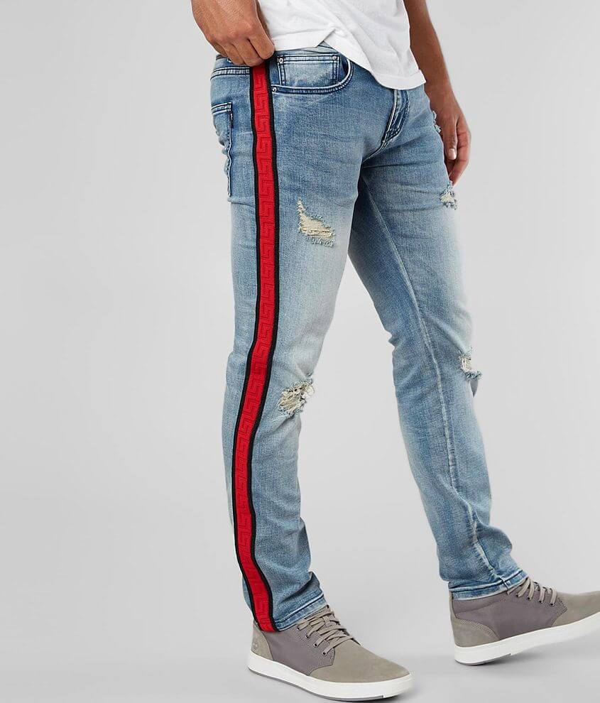 Jeans red hot sale line