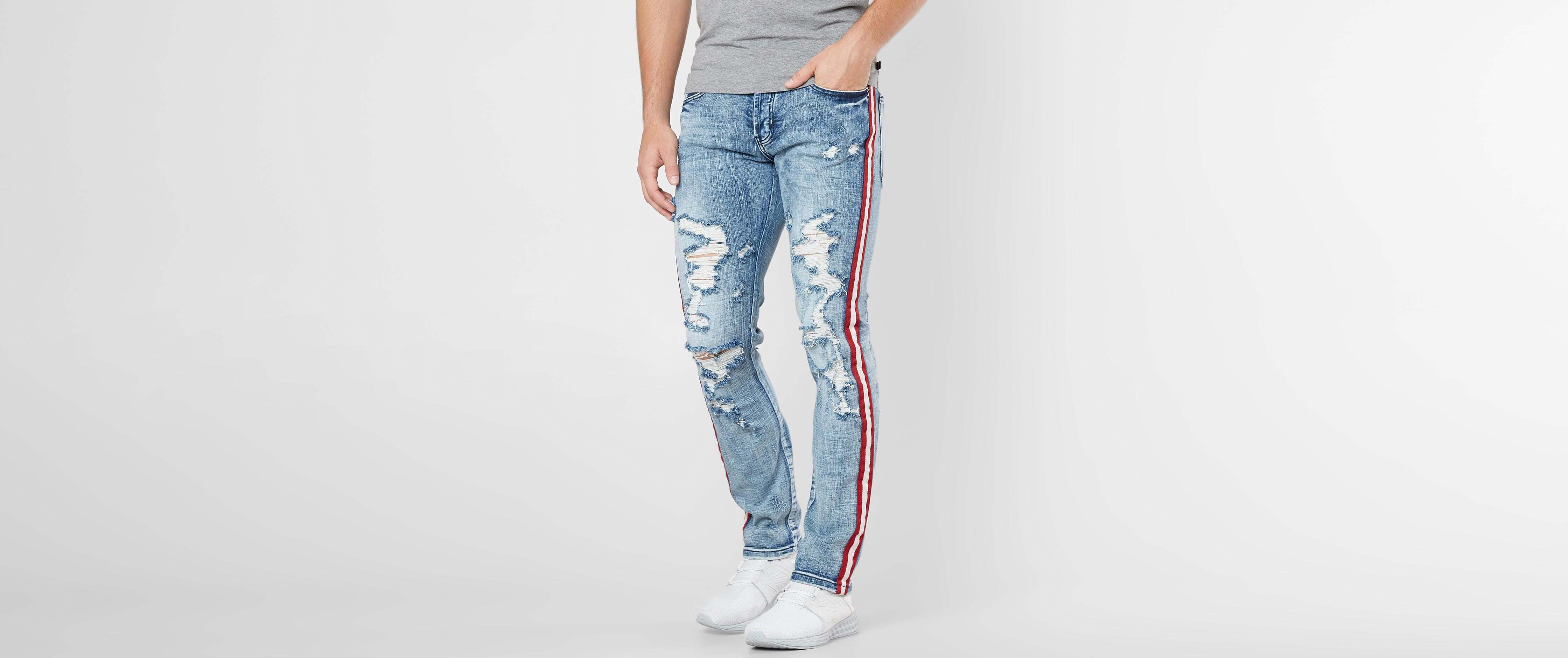 stretch track denim