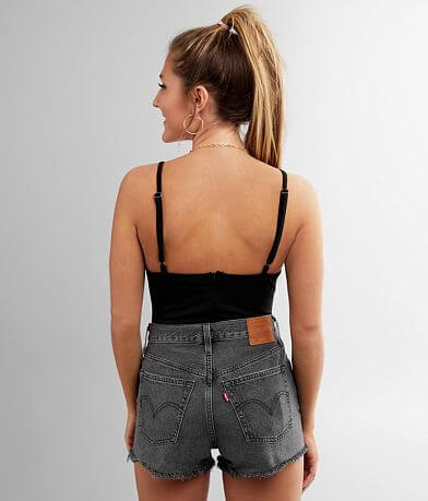 grehy Deep V-Neck Backless Bodysuit BACK