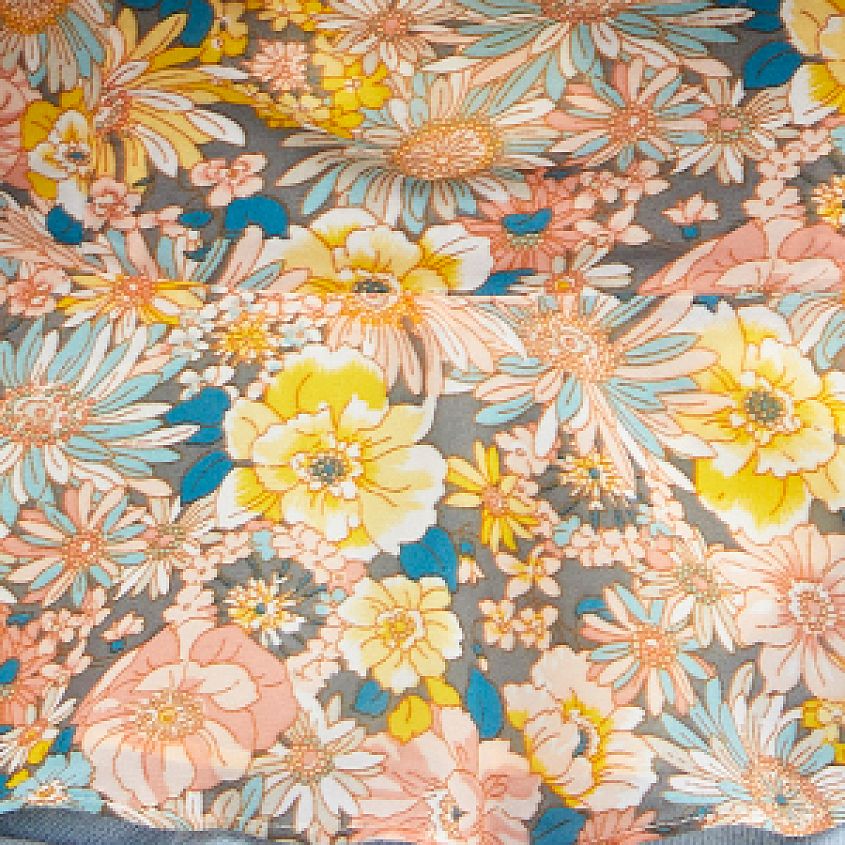 Essue Floral Off The Shoulder Chiffon Top - Women's Shirts