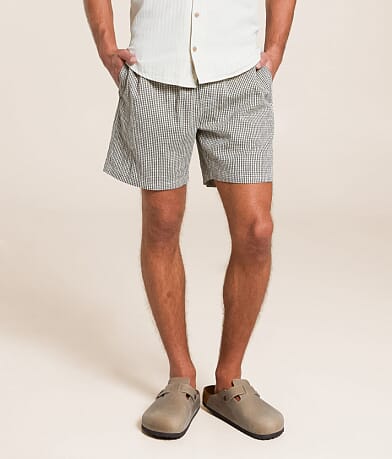 RVCA Sands Gingham Stretch Short front view