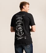 RVCA Rapid Hex II T-Shirt - Men's Graphic T-Shirts in Black | Buckle