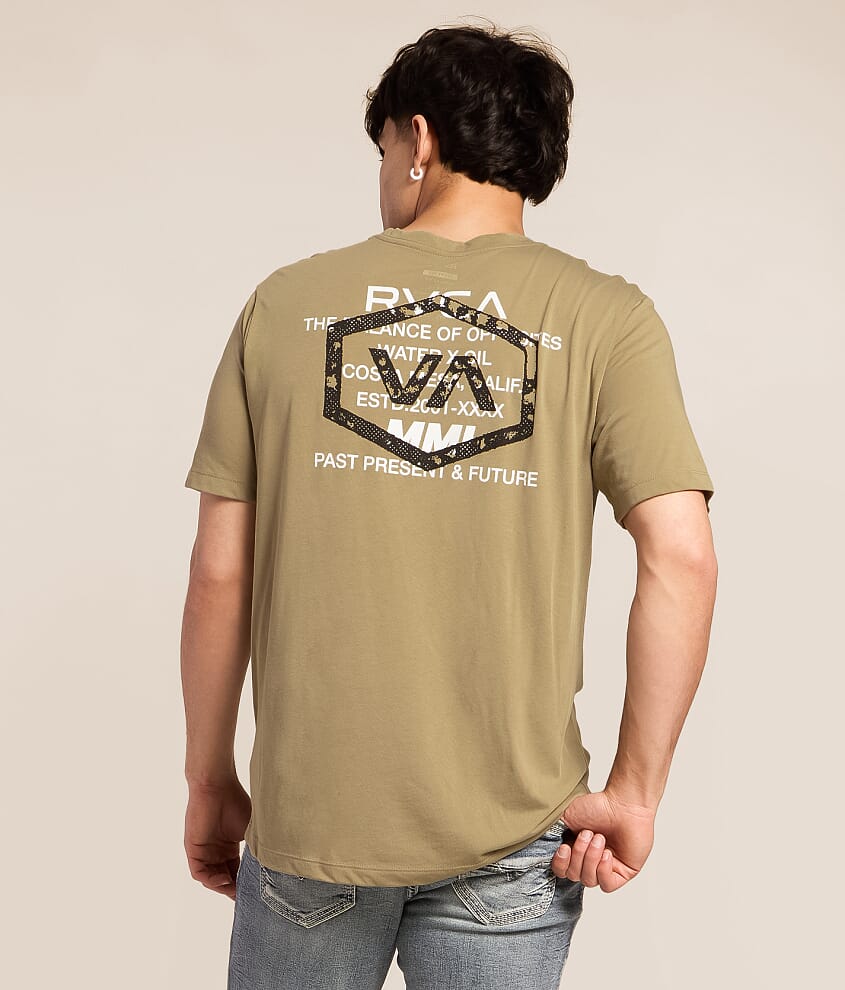 RVCA Sport Hex Over T-Shirt - Men's Graphic T-Shirts in Covert