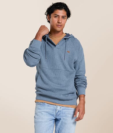RVCA Port Hooded Henley Pullover front view