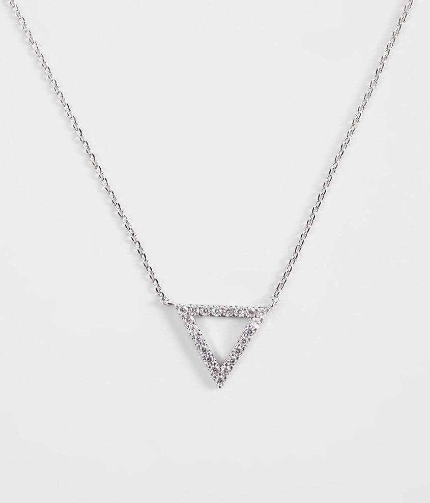 BKE Dainty Triangle Necklace front view