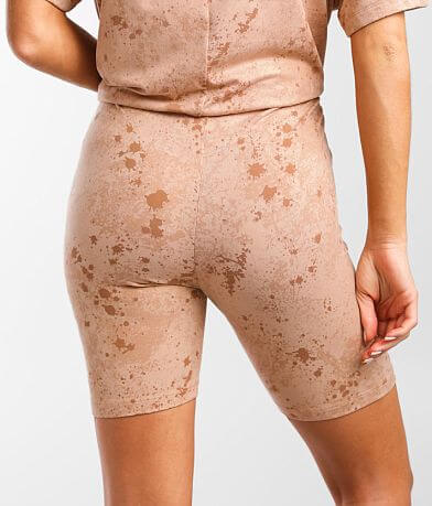 Gilded Intent Splatter Biker Short BACK