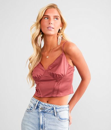 Willow & Root Corset Tank Top front view
