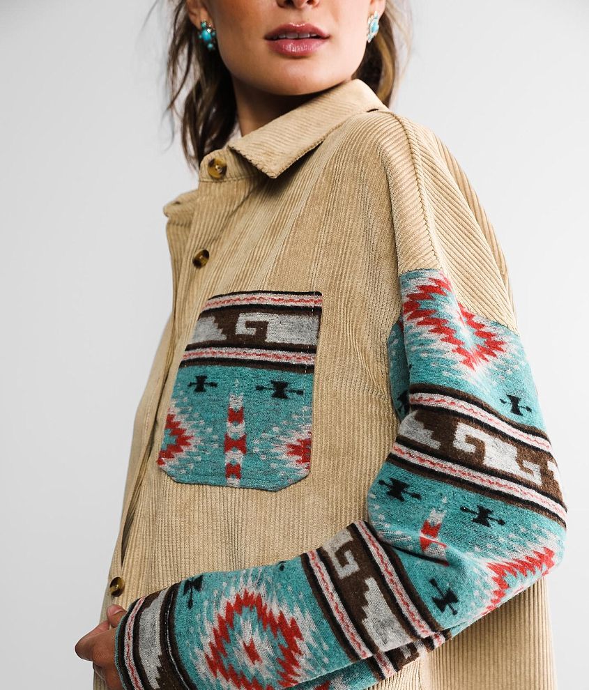 Aztec Corduroy Shacket
