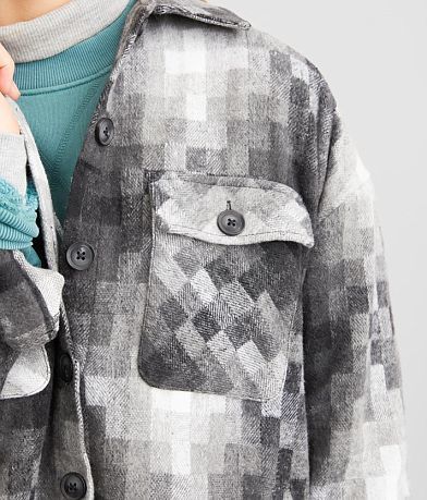 BKE Checkered Shacket MISC_DETAIL_1