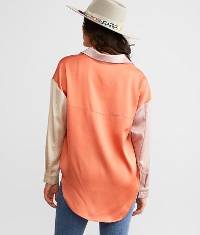 Daytrip Color Block Blouse BACK