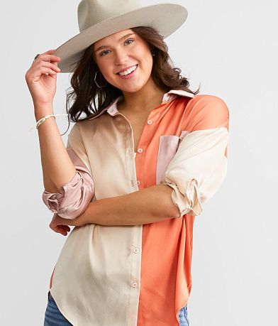 Daytrip Color Block Blouse FULL_RIGHT_SIDE